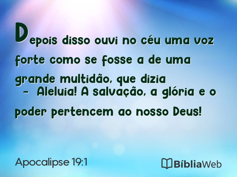 Apocalipse 19:1 em imagem para compartilhar
