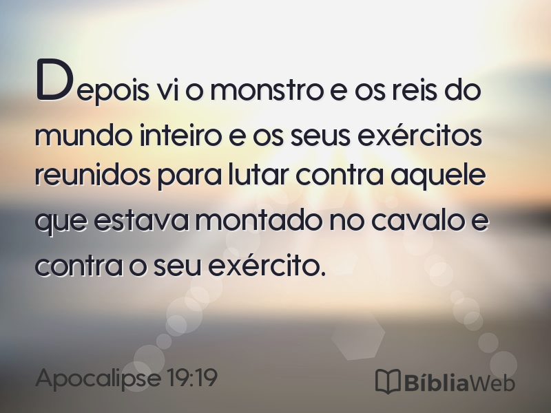 Apocalipse 19:19 em imagem para compartilhar