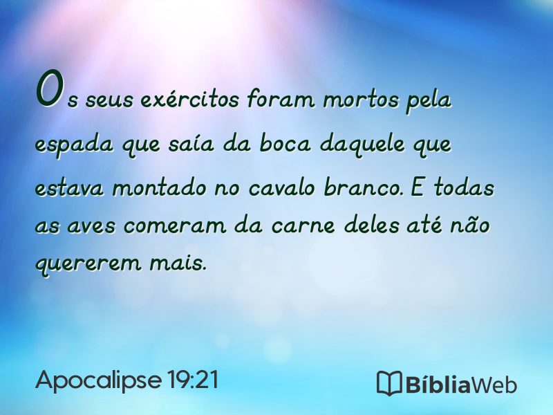 Apocalipse 19:21 em imagem para compartilhar