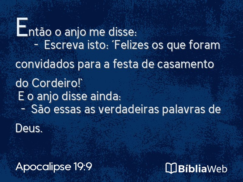 Apocalipse 19:9 em imagem para compartilhar