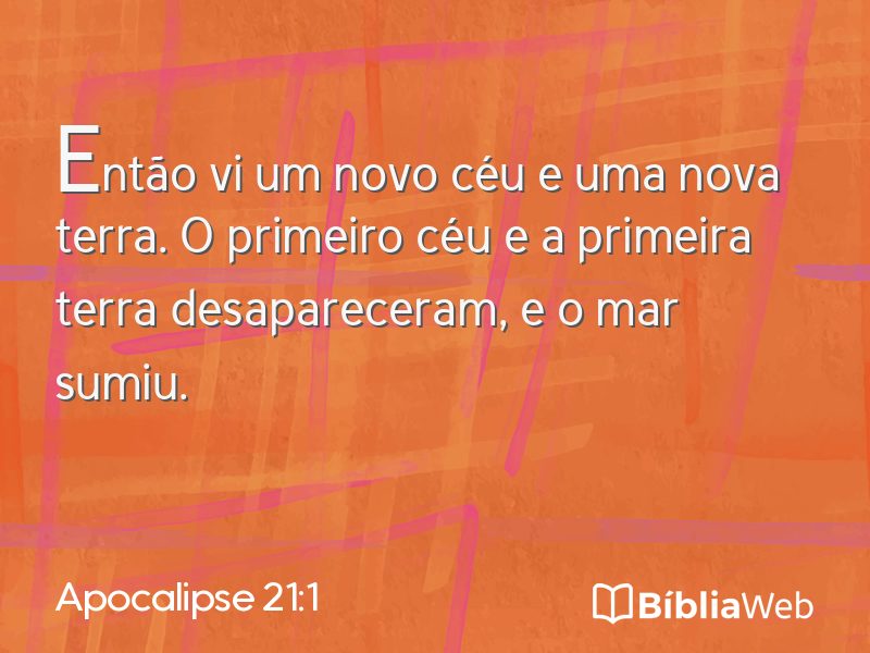 Apocalipse 21:1 em imagem para compartilhar
