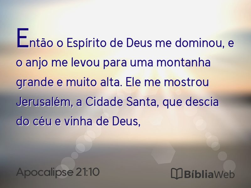 Apocalipse 21:10 em imagem para compartilhar