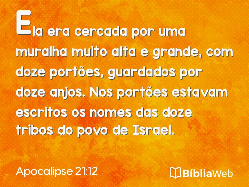 Apocalipse 21:12 em imagem para compartilhar