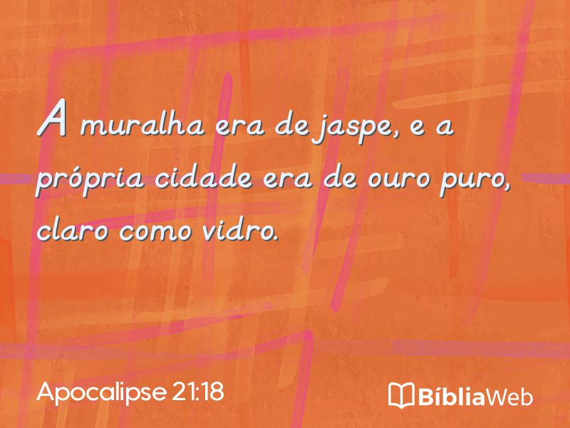 Apocalipse 21:18 em imagem para compartilhar