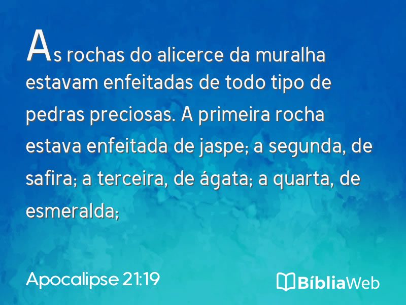 Apocalipse 21:19 em imagem para compartilhar