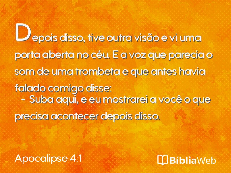 Apocalipse 4:1 em imagem para compartilhar