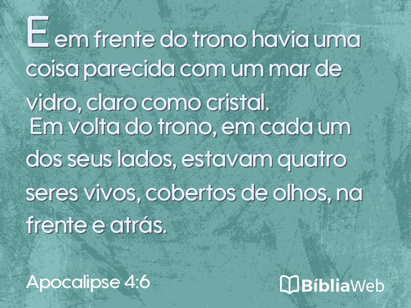 Apocalipse 4:6 em imagem para compartilhar