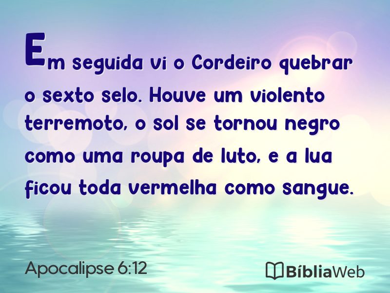 Apocalipse 6:12 em imagem para compartilhar