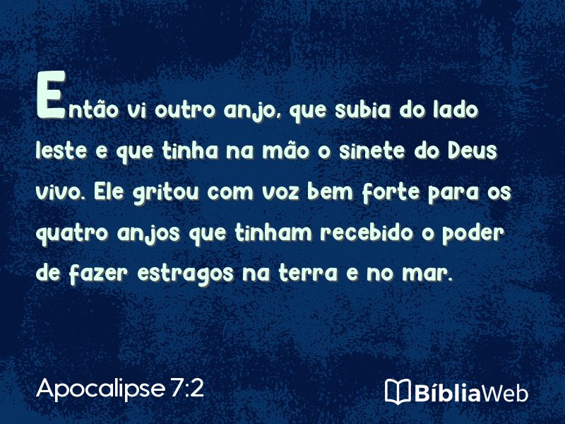 Apocalipse 7:2 em imagem para compartilhar