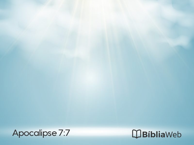 Apocalipse 7:7 em imagem para compartilhar