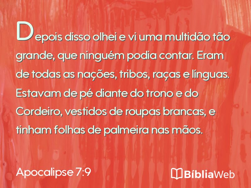 Apocalipse 7:9 em imagem para compartilhar