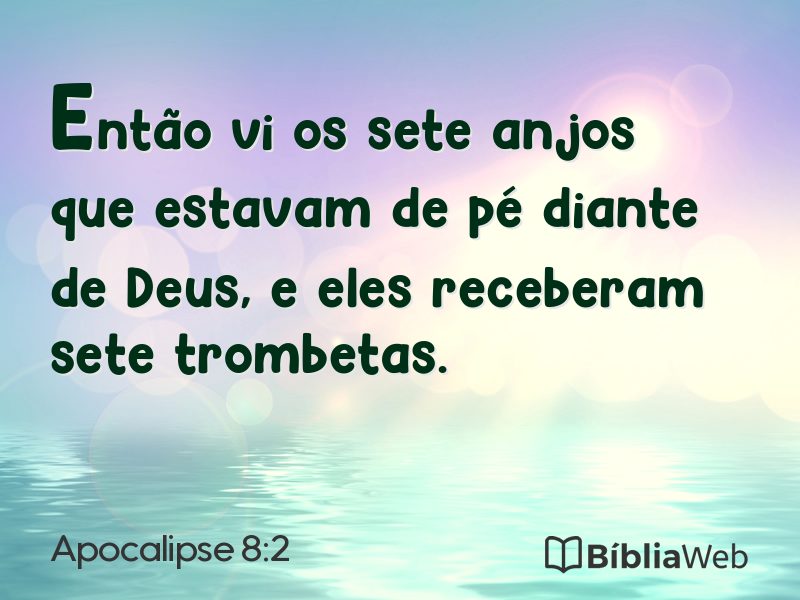 Apocalipse 8:2 em imagem para compartilhar