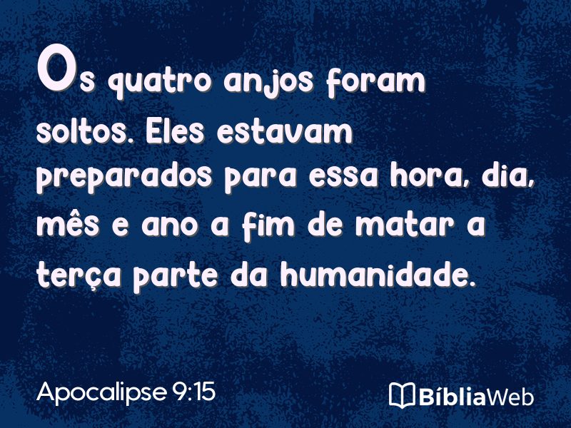Apocalipse 9:15 em imagem para compartilhar