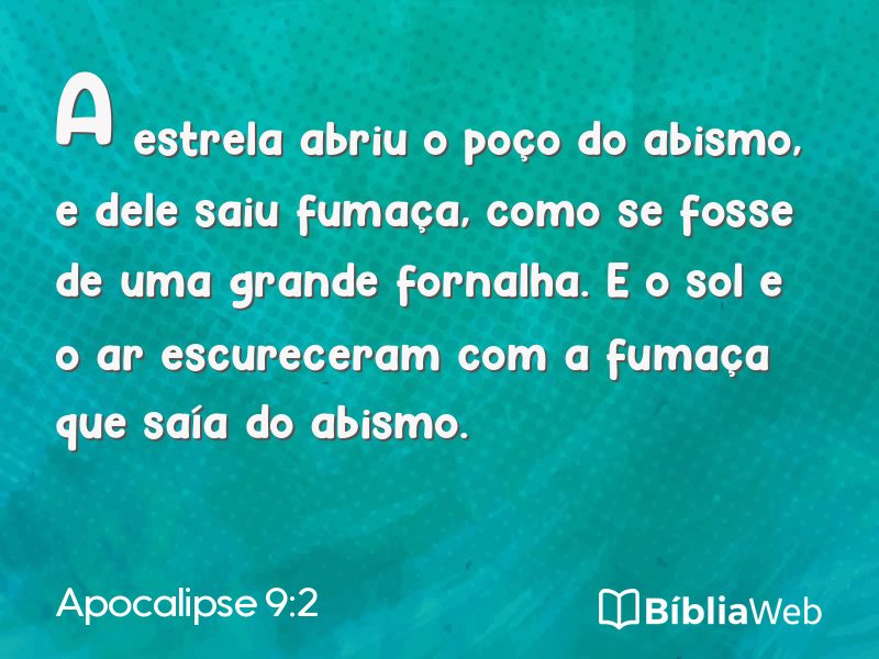Apocalipse 9:2 em imagem para compartilhar