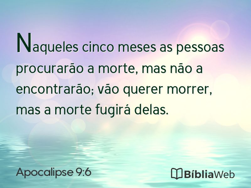 Apocalipse 9:6 em imagem para compartilhar