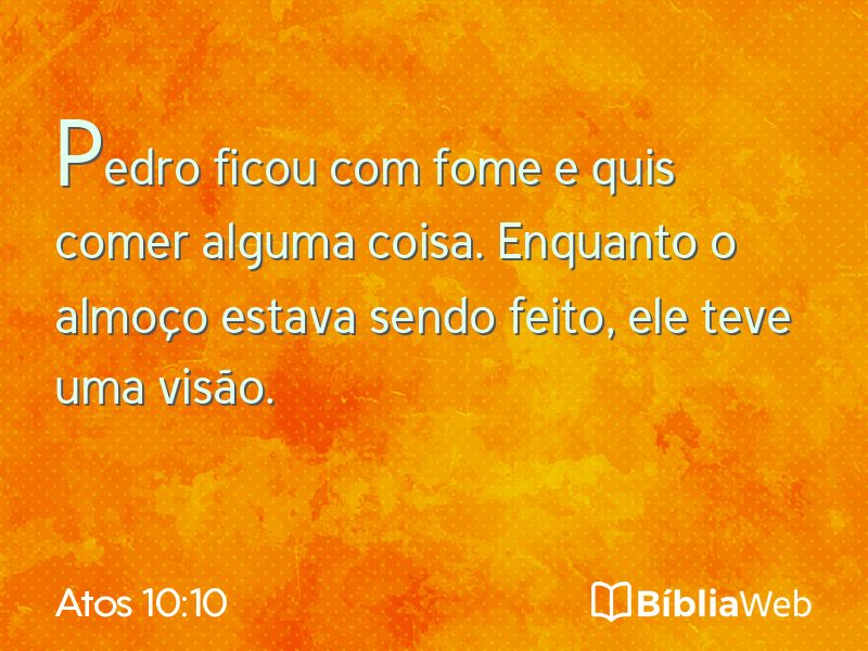 Atos 10:10 em imagem para compartilhar