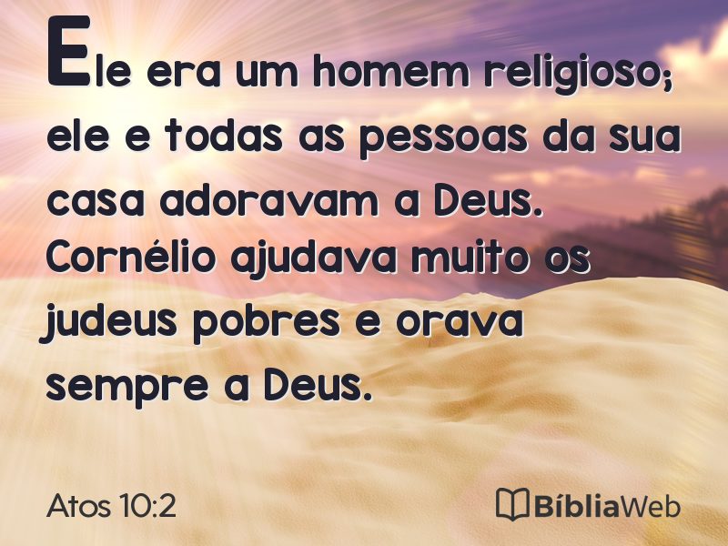 Atos 10:2 em imagem para compartilhar
