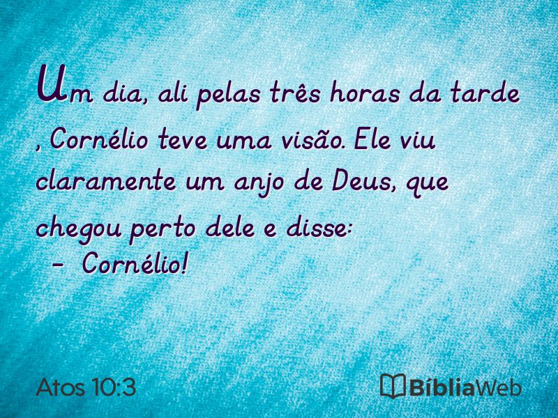 Atos 10:3 em imagem para compartilhar