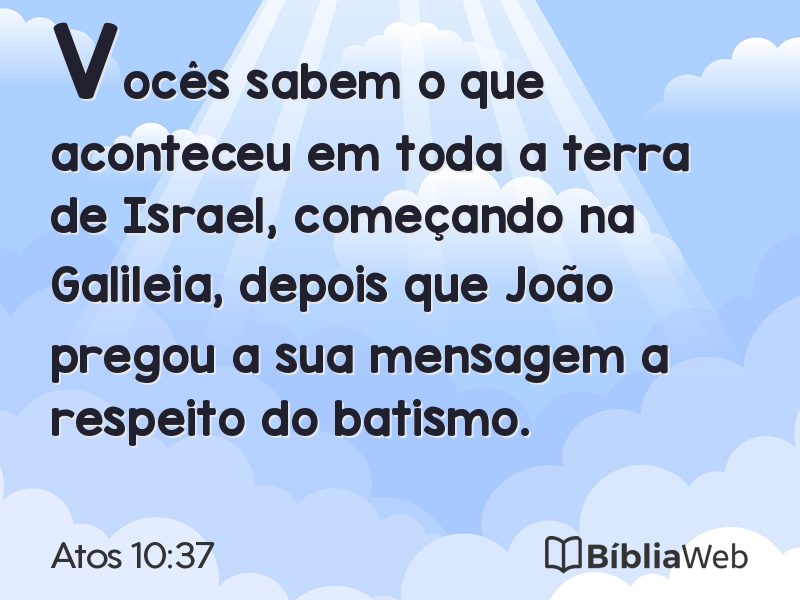 Atos 10:37 em imagem para compartilhar
