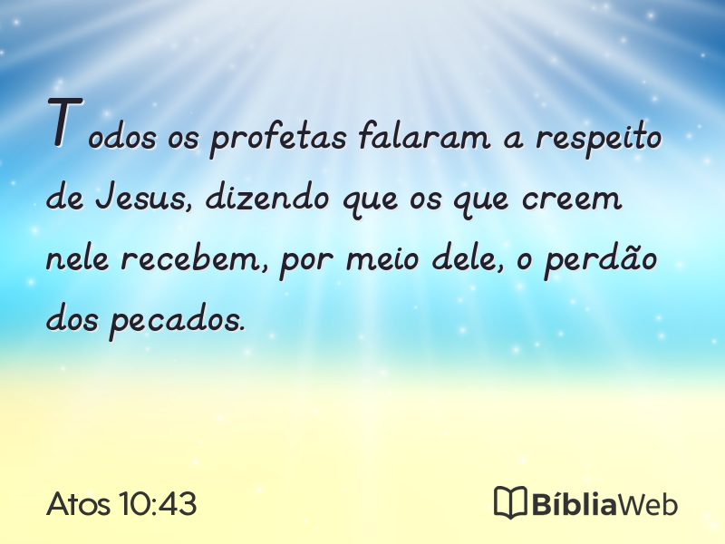 Atos 10:43 em imagem para compartilhar