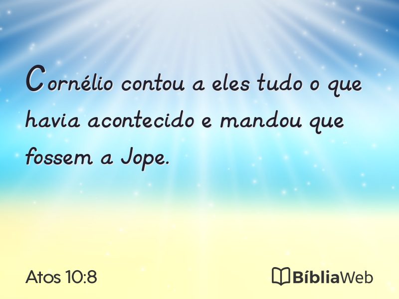 Atos 10:8 em imagem para compartilhar