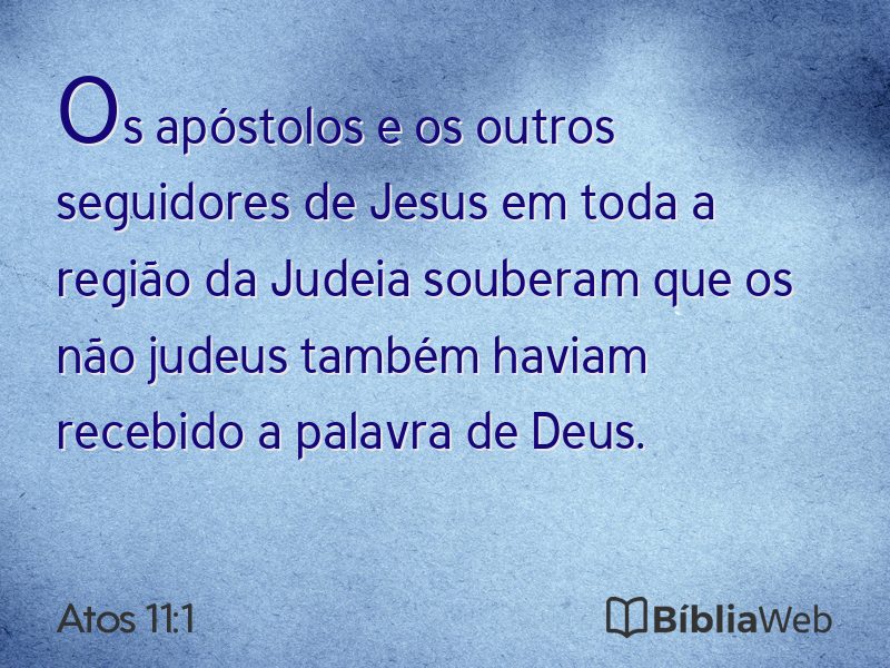 Atos 11:1 em imagem para compartilhar