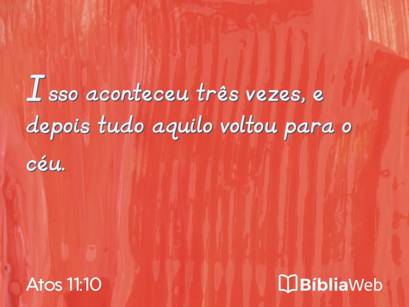 Atos 11:10 em imagem para compartilhar