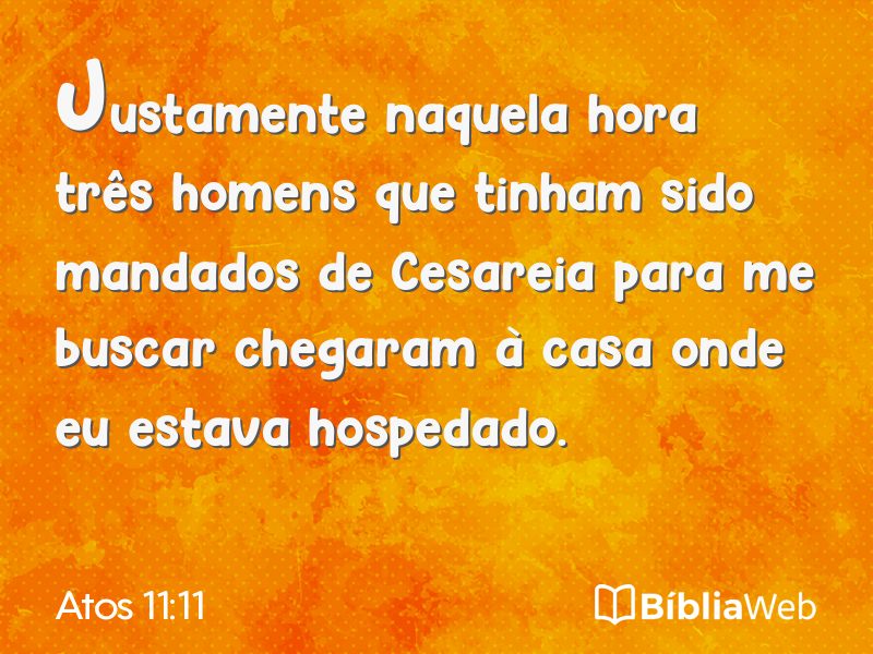 Atos 11:11 em imagem para compartilhar