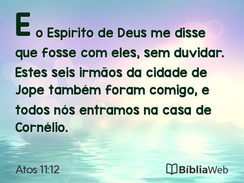Atos 11:12 em imagem para compartilhar