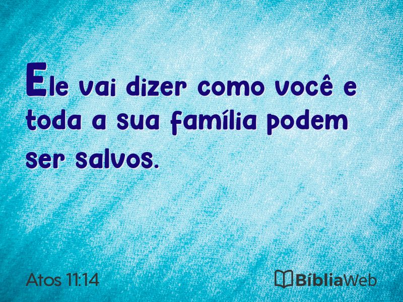 Atos 11:14 em imagem para compartilhar