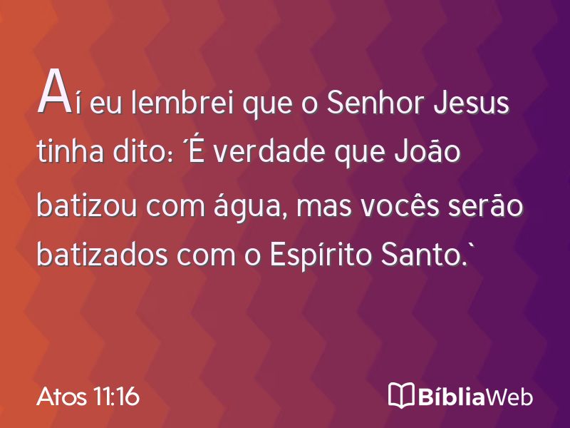 Atos 11:16 em imagem para compartilhar