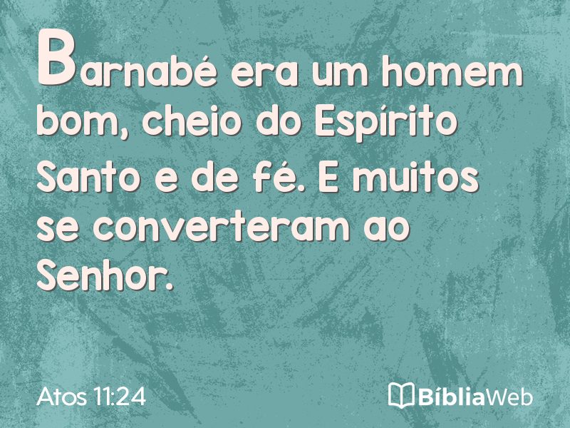 Atos 11:24 em imagem para compartilhar
