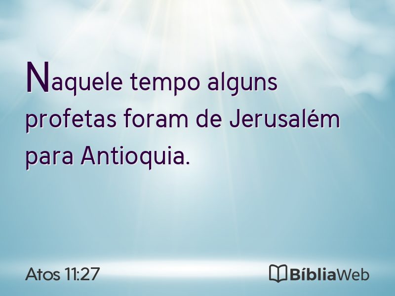 Atos 11:27 em imagem para compartilhar