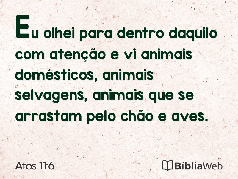 Atos 11:6 em imagem para compartilhar