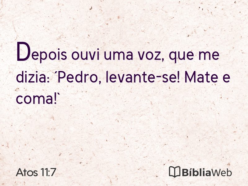 Atos 11:7 em imagem para compartilhar