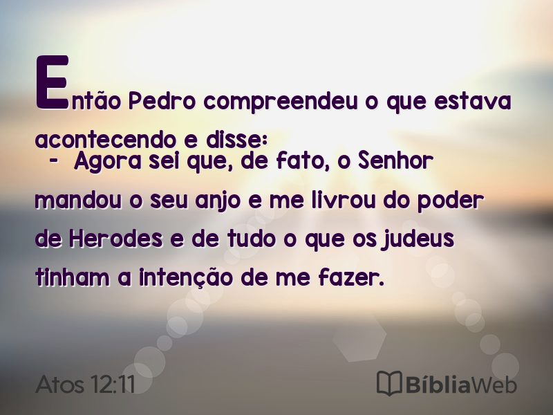Atos 12:11 em imagem para compartilhar
