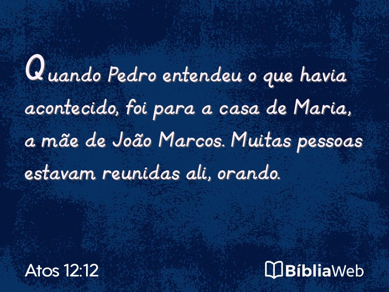 Atos 12:12 em imagem para compartilhar