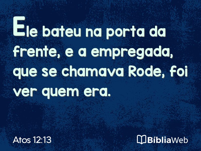 Atos 12:13 em imagem para compartilhar