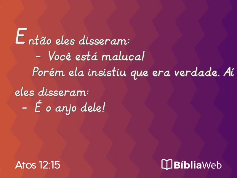Atos 12:15 em imagem para compartilhar