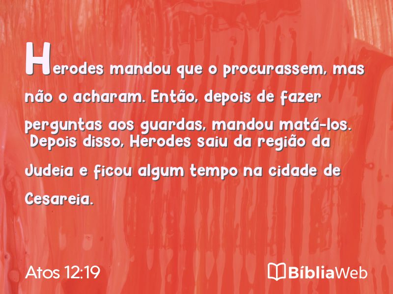 Atos 12:19 em imagem para compartilhar