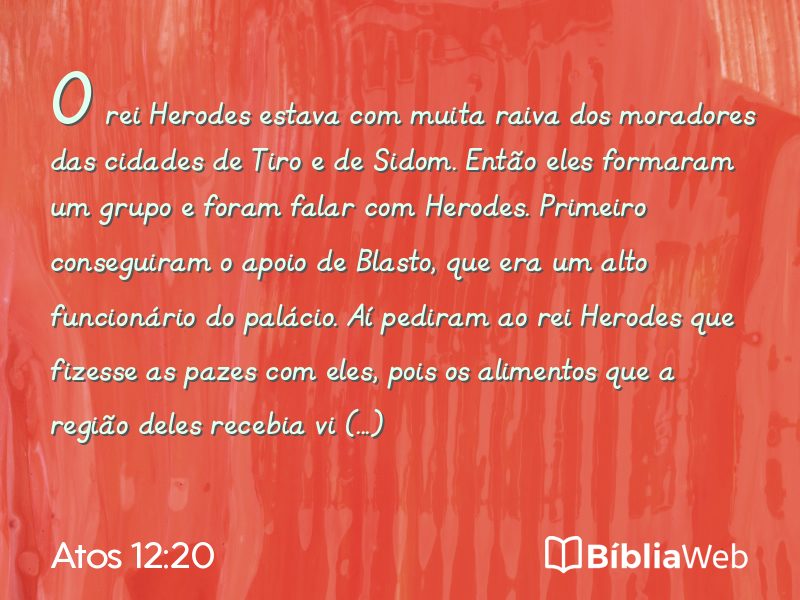 Atos 12:20 em imagem para compartilhar