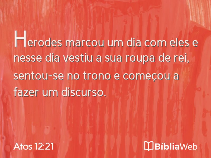 Atos 12:21 em imagem para compartilhar