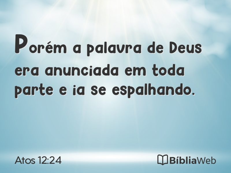 Atos 12:24 em imagem para compartilhar