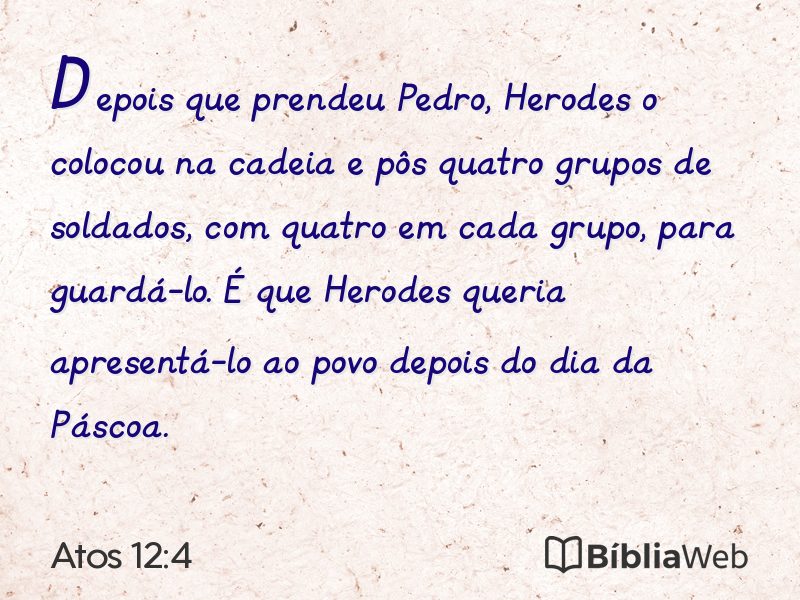 Atos 12:4 em imagem para compartilhar