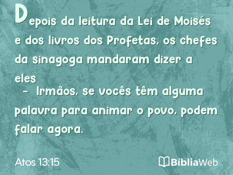 Atos 13:15 em imagem para compartilhar