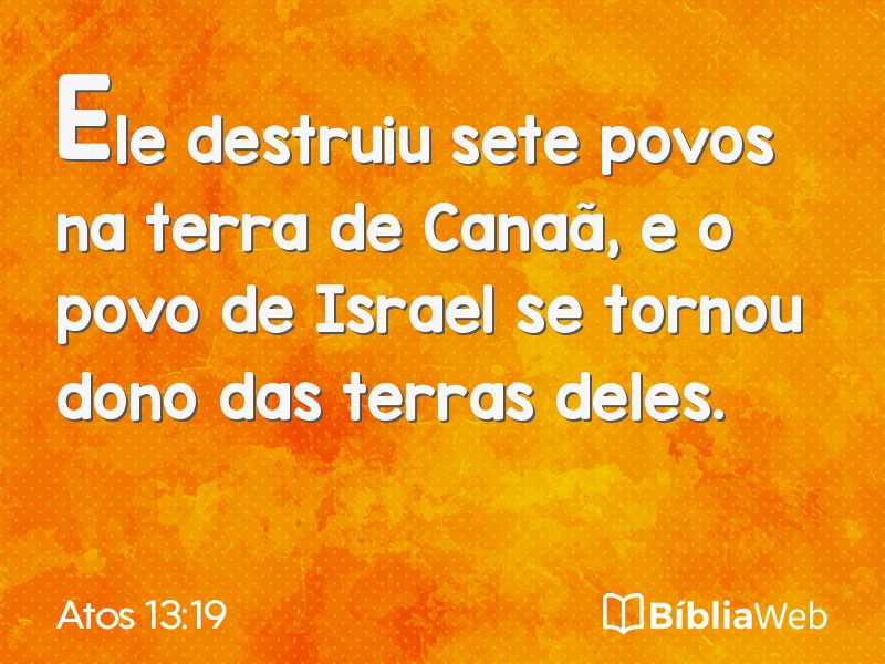 Atos 13:19 em imagem para compartilhar