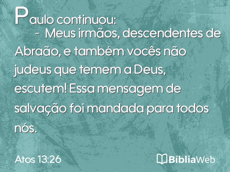 Atos 13:26 em imagem para compartilhar