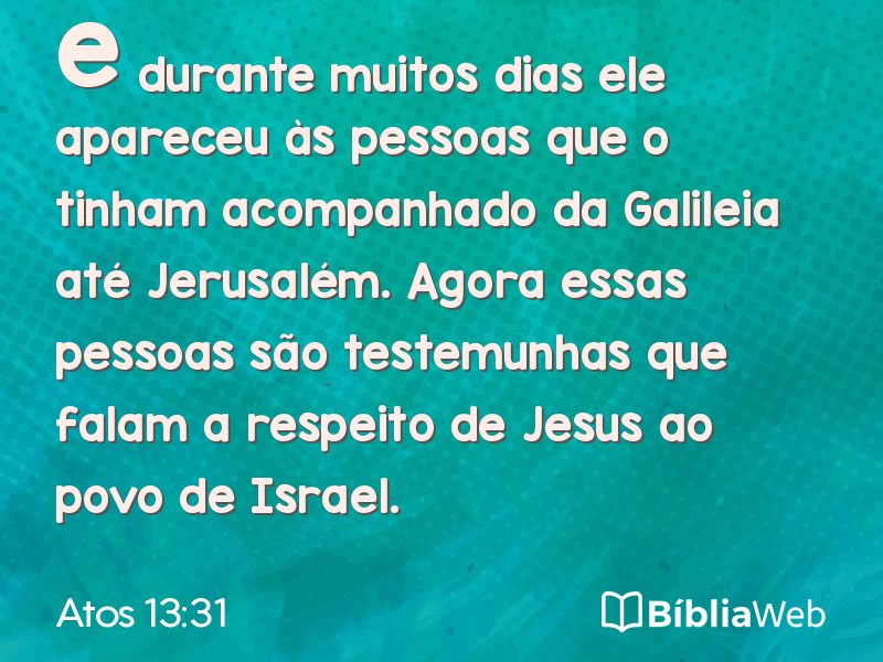 Atos 13:31 em imagem para compartilhar