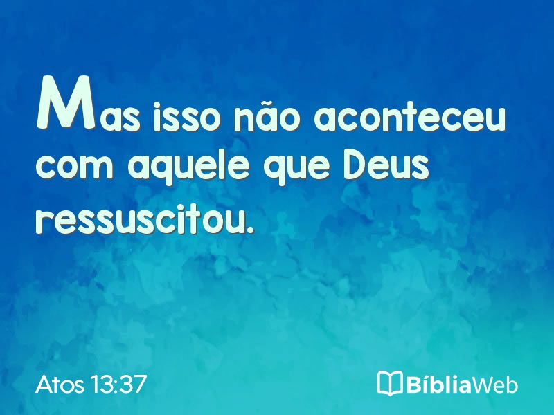 Atos 13:37 em imagem para compartilhar