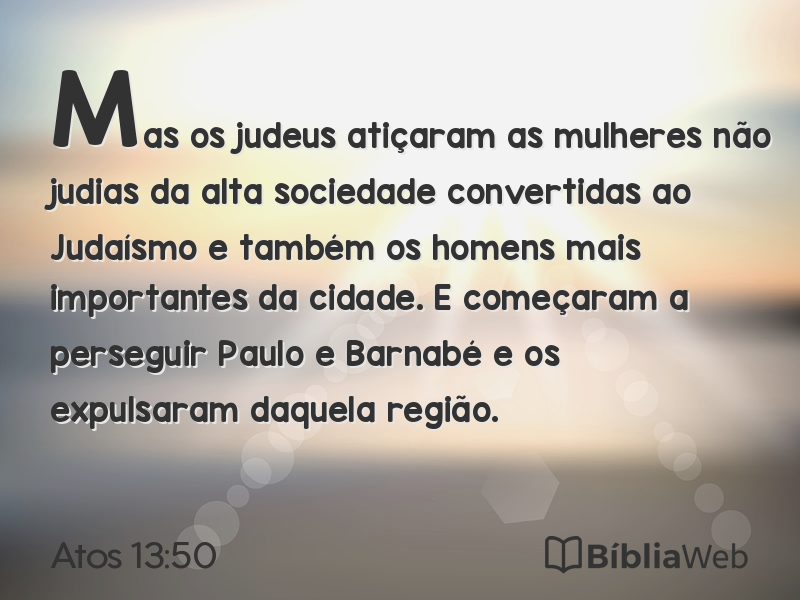 Atos 13:50 em imagem para compartilhar